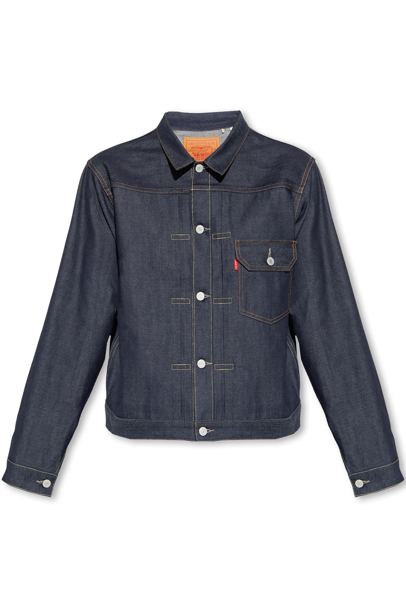 Navy blue '1936 Type 1' denim jacket from 'Vintage Clothing